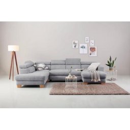 Home affaire Wohnlandschaft, mit Kopfteilverstellung, wahlweise mit Bettfunktion + Bettkasten