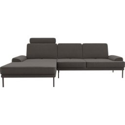 GALLERY M branded by Musterring Ecksofa Viola, mit Sitztiefenverstellung, mit Metallfüßen, inklusive Kopfstütze
