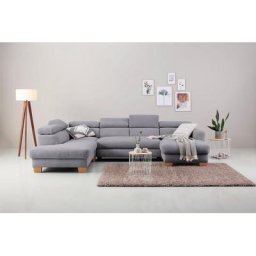 Home affaire Wohnlandschaft, mit Kopfteilverstellung, wahlweise mit Bettfunktion + Bettkasten