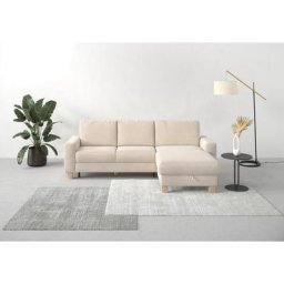 Home affaire Ecksofa Summer, mit Recamiere, mit oder ohne Bettfunktion und Bettkasten, Cord-Bezug