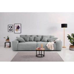 Home affaire Big-Sofa Riveo, Boxspringfederung, Breite 302 cm, Lounge Sofa mit vielen losen Kissen