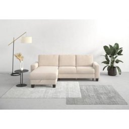 Home affaire Ecksofa Summer, mit Recamiere, mit oder ohne Bettfunktion und Bettkasten, Cord-Bezug