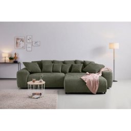 Home affaire Ecksofa Riveo Luxus, Polsterung für bis zu 140 kg pro Sitzfläche, auch mit Cord-Bezug