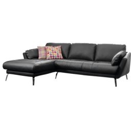 W.SCHILLIG Ecksofa softy, mit dekorativer Heftung im Sitz, Füße Chrom glänzend