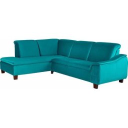 Max Winzer® Ecksofa Alessio, mit abgerundeter Rückenlehne, Ottomane wahlweise links oder rechts