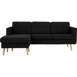 Home affaire Ecksofa Brest, mit Knopfheftung und Steppung im Rücken, geradliniges Design