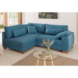 Home affaire Ecksofa Helena Luxus, bis zu 140 kg pro Sitzfläche, incl. 2 Nierenkissen und 3 Zierkissen