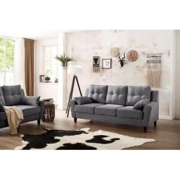 Home affaire 3-Sitzer Dione, mit Massivholz Füßen