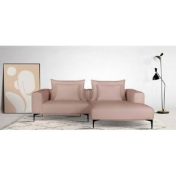 Guido Maria Kretschmer Home&Living Ecksofa BENTE, wahlweise Recamiere links oder rechts, mit schwarzen Metallfüßen