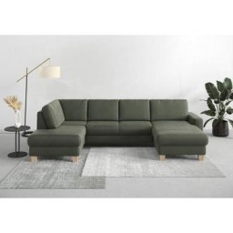 Home affaire Wohnlandschaft Summer, mit oder ohne Bettfunktion und Bettkasten, Cord-Bezug