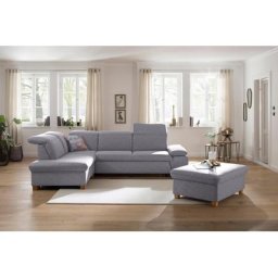 Home affaire Ecksofa Maven, mit Ottomane, Kopfteil- und Armlehn-Verstellung, Federkern