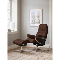 Stressless® Relaxsessel Sunrise, mit Cross Base, Größe S, M & L, Holzakzent Schwarz