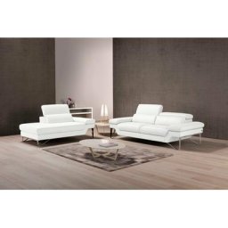 Egoitaliano Polstergarnitur Princess, Set aus 2,5 Sitzer und Ottomane, Kopfstützen manuell verstellbar