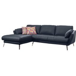 W.SCHILLIG Ecksofa softy, mit dekorativer Heftung im Sitz, Füße Chrom glänzend