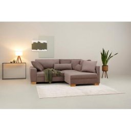 Home affaire Ecksofa Helena Luxus, bis zu 140 kg pro Sitzfläche, incl. 2 Nierenkissen und 3 Zierkissen