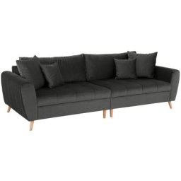 Home affaire Big-Sofa Penelope, feine Steppung, lose Kissen, skandinavisches Design