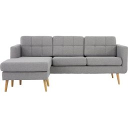 Home affaire Ecksofa Brest, mit Knopfheftung und Steppung im Rücken, geradliniges Design