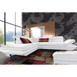 COTTA Polstergarnitur, (Set), Set: Ecksofa, Hocker, Kopfteilverstellung, wahlweise mit Bettfunktion