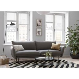 andas 3-Sitzer Stine, Besonderes Design durch Kissenoptik und Keder, by Morten Georgsen