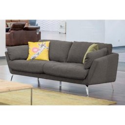 W.SCHILLIG 2-Sitzer softy, mit dekorativer Heftung im Sitz, Füße Chrom glänzend