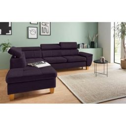 exxpo - sofa fashion Ecksofa, inklusive Kopfteilverstellung, wahlweise Bettfunktion und Bettkasten