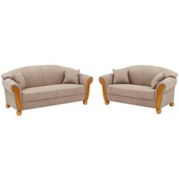Home affaire 3-Sitzer Milano, Set 2 Teile, 2-Sitzer und 3-Sitzer, incl. Zierkissen