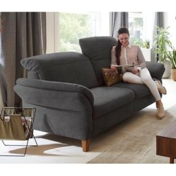 Home affaire 3-Sitzer Deike, 1 Teile, mit Kopfteilverstellung und klappbarer Armlehne