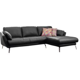 W.SCHILLIG Ecksofa softy, mit dekorativer Heftung im Sitz, Füße Chrom glänzend