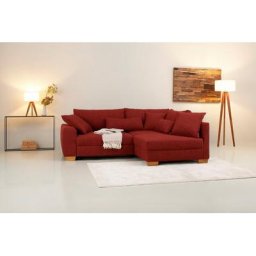 Home affaire Ecksofa Helena Luxus, bis zu 140 kg pro Sitzfläche, incl. 2 Nierenkissen und 3 Zierkissen