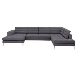 Home affaire Wohnlandschaft Brandwood, Bettfunktion (371cm x 88cm x 210cm) oder ohne (351cm x 88 cm x 210cm)