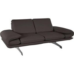 DOMO collection 2-Sitzer New York, wahlweise mit Armlehnen- und Rückenfunktion, mit Kufenfüßen aus Metall