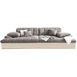 Mr. Couch Big-Sofa Biarritz, wahlweise mit Kaltschaum (140kg Belastung/Sitz) und RGB-Beleuchtung