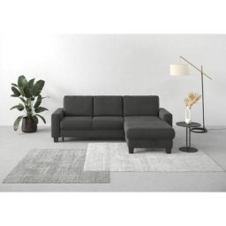 Home affaire Ecksofa Summer, mit Recamiere, mit oder ohne Bettfunktion und Bettkasten, Cord-Bezug