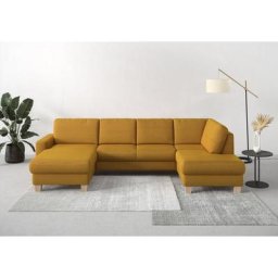 Home affaire Wohnlandschaft Summer, mit oder ohne Bettfunktion und Bettkasten, Cord-Bezug