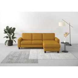 Home affaire Ecksofa Summer, mit Recamiere, mit oder ohne Bettfunktion und Bettkasten, Cord-Bezug