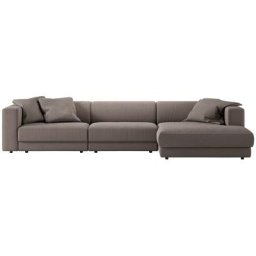 GALA Ecksofa Seaboard Road, zusammengesetzt aus Modulen in verschiedenen Bezügen und Farben