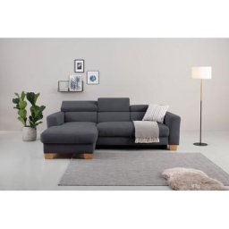 Home affaire Ecksofa, Polsterung für bis zu 140 kg pro Sitzfläche, incl. Kopfteilverstellung