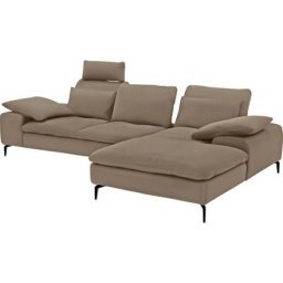 W.SCHILLIG Ecksofa valentinoo, Set, inklusive Hocker, mit Sitztiefenverstellung, Breite 299 cm