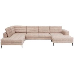 Home affaire Wohnlandschaft Brandwood, Bettfunktion (371cm x 88cm x 210cm) oder ohne (351cm x 88 cm x 210cm)