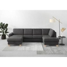 Home affaire Wohnlandschaft Summer, mit oder ohne Bettfunktion und Bettkasten, Cord-Bezug