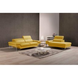 Egoitaliano Polstergarnitur Princess, Set aus 2,5 Sitzer und Ottomane, Kopfstützen manuell verstellbar