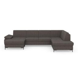 DOMO collection Wohnlandschaft Capelo, mit Armteilverstellung, wahlweise mit Bettfunktion, Federkern