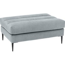 TRENDMANUFAKTUR Hocker, passend zum Programm, mit extra hohen Füßen aus Metall