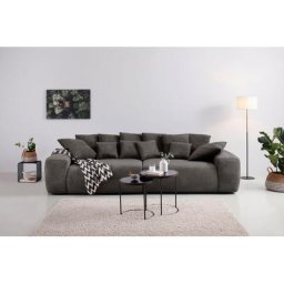 Home affaire Big-Sofa Riveo, Boxspringfederung, Breite 302 cm, Lounge Sofa mit vielen losen Kissen