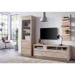 Woltra Wohnwand Silkeborg, (Set, 3-St), teilmassives Holz