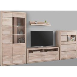 Woltra Wohnwand Silkeborg, (Set, 4-St), teilmassives Holz