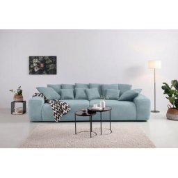 Home affaire Big-Sofa Riveo, Boxspringfederung, Breite 302 cm, Lounge Sofa mit vielen losen Kissen