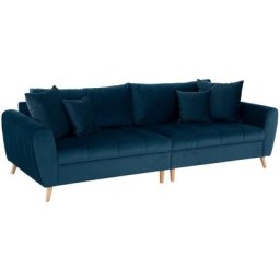 Home affaire Big-Sofa Penelope, feine Steppung, lose Kissen, skandinavisches Design