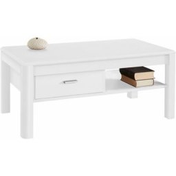 PRO Line Couchtisch, aus Holz, Gestell mit Schublade, Ablageboden, rechteckig