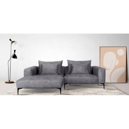 Guido Maria Kretschmer Home&Living Ecksofa BENTE, wahlweise Recamiere links oder rechts, mit schwarzen Metallfüßen